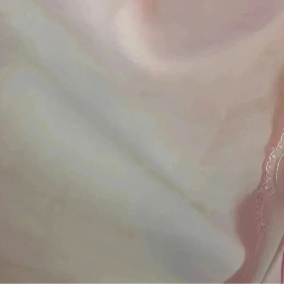 VTG 80s Sz. 8 Sheer Puff-Sleeve Pink Pleated Front Dainty Cottagecore Blouse - Picture 7 of 7